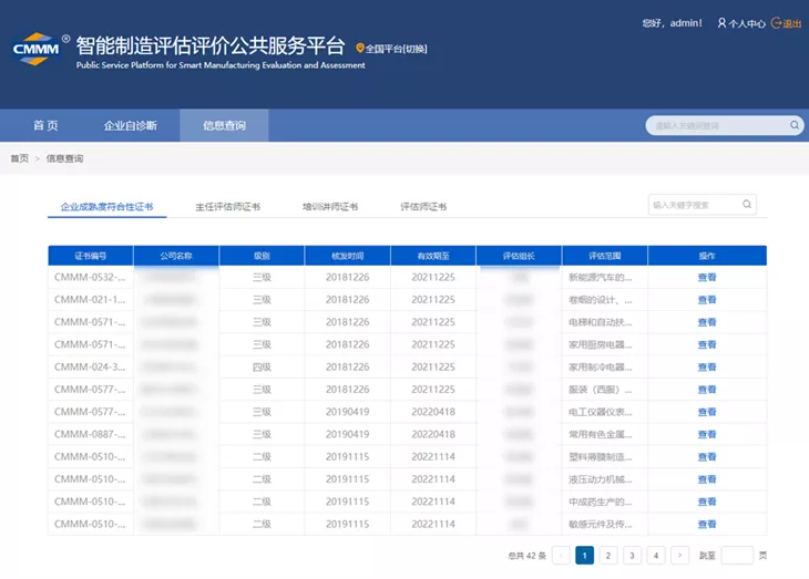 企业获证信息查询